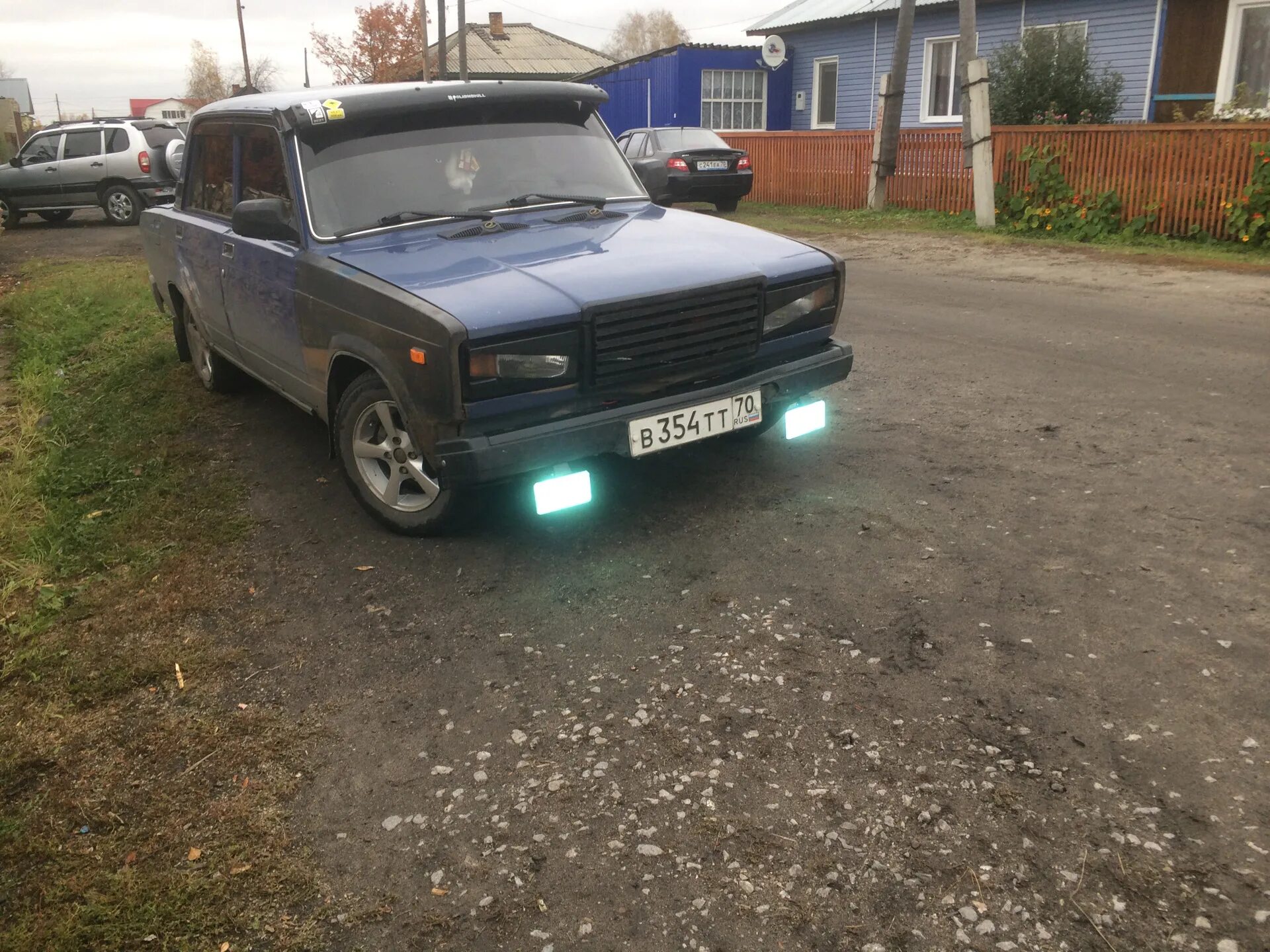 Противотуманки ваз 2107. Led птф ваз 2107. туманки на ваз 2107.