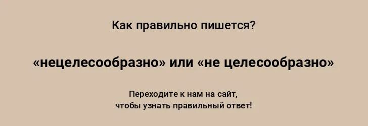 Нецелесообразно как правильно писать. Нецелесообразно как правильно писать