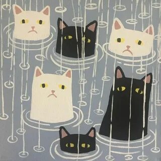Эстетика котики нарисованные