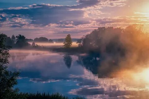 Песня над рекою село в синей дымке