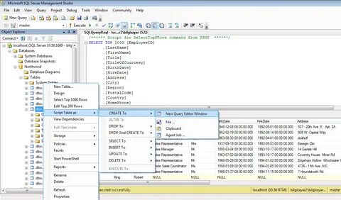 Новый пользователь sql