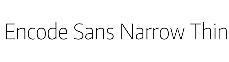 Sans narrow