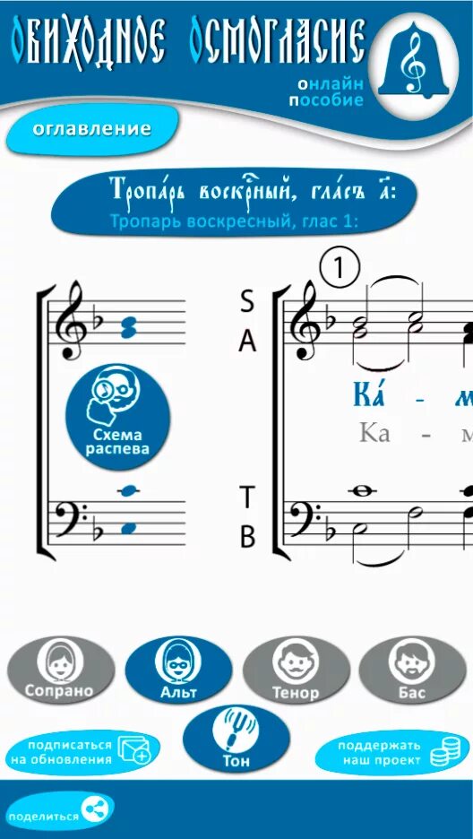 Выучить гласы