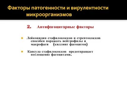 Патогенные факторы вирусов