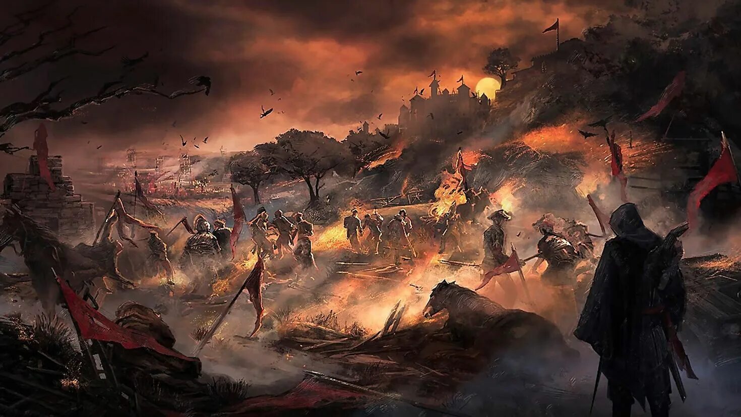 Сражение фэнтези. Битвы фэнтези. Средневековый бой на мечах. 4 сражается. 4 сражается.