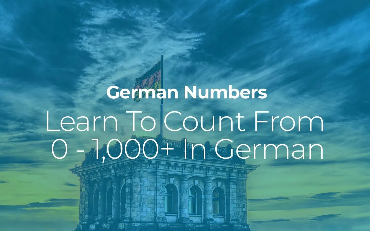 German numbers. German numbers