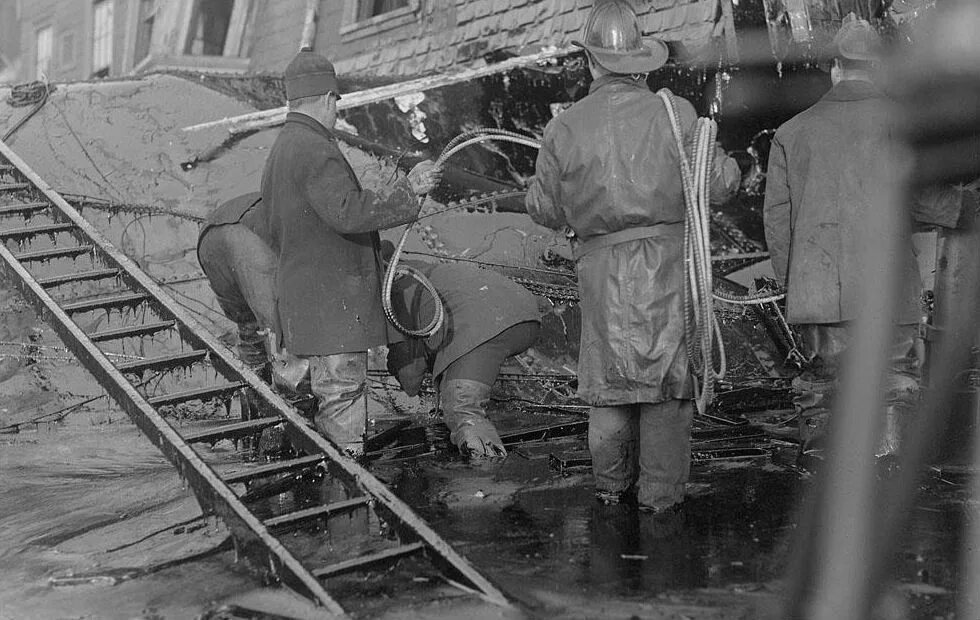 98 лет назад. Затопление Бостона патокой 15 января 1919. Бостонская катастрофа 1919 года.