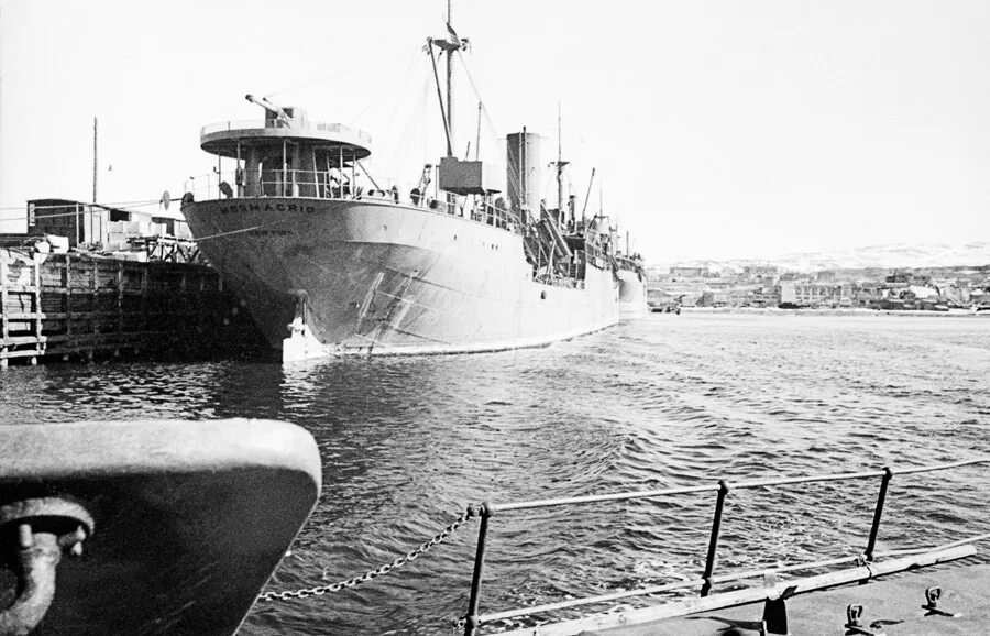 Порт в великую отечественную войну. Порт мурманск 1941г..