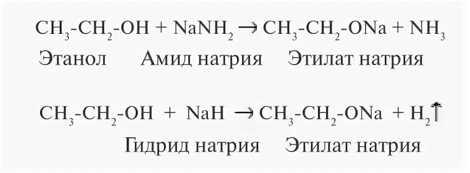 Этанол этилат натрия. Этил натрия