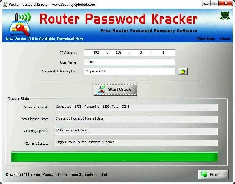 Router password