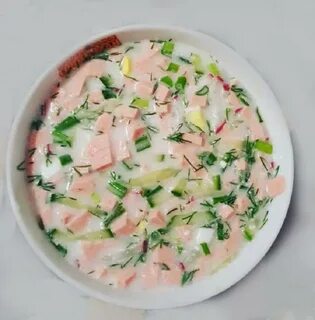 Калорийность окрошки с колбасой