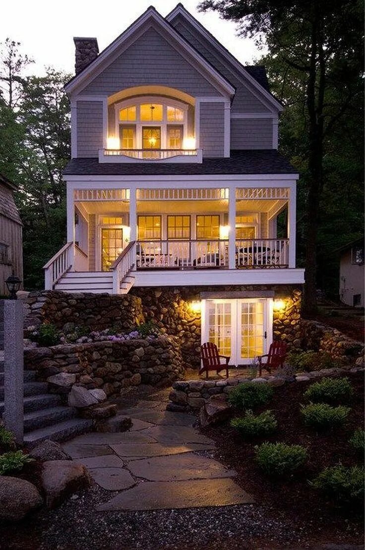 Beach Style Exterior - Морской - Фасад дома - Сиэтл Houzz Россия