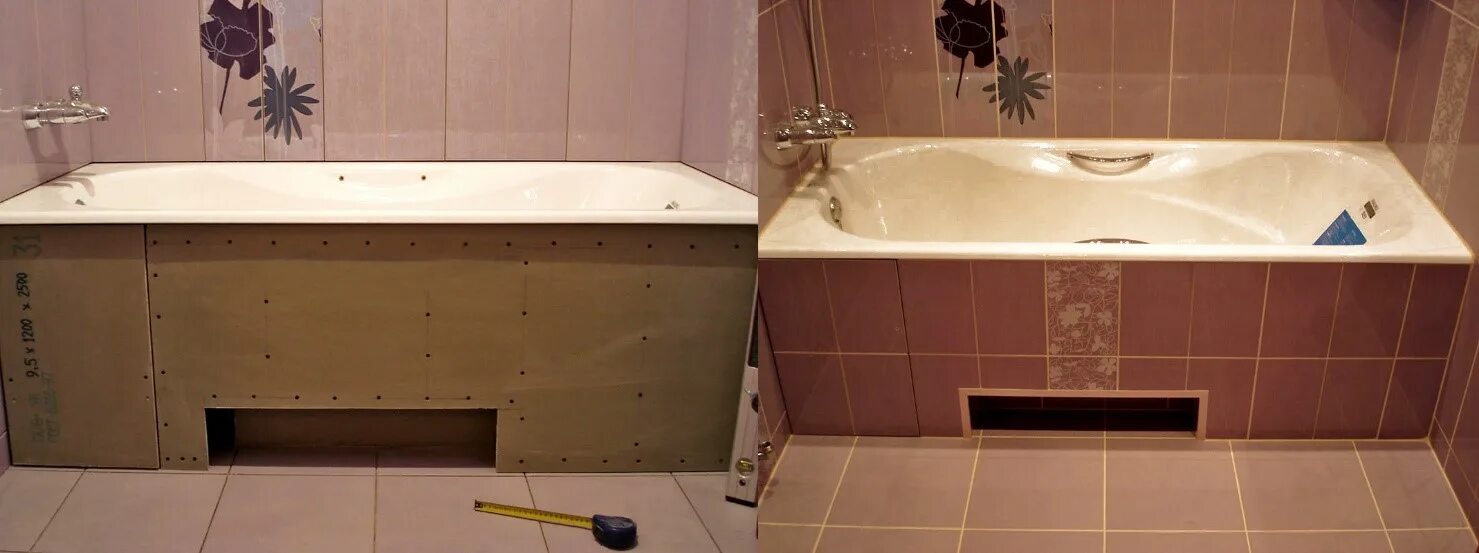 Вырез в ванной. Экран для ванной из плитки. Короб под ванную. Экран под ванну из плитки. Ванная экран из плитки.