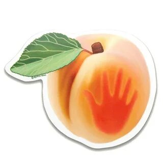 emoji stickers for laptop notebook funny Peachy sticker water bottle peach ...