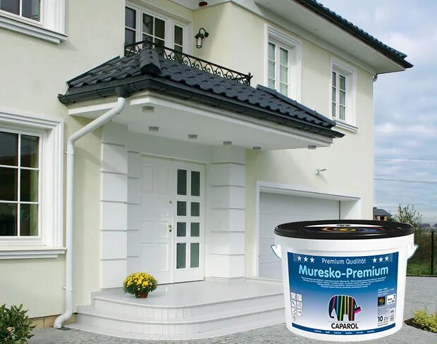Краски для фасадов зданий. Краска капарол муреско. фасадные краски caparol. капарол муреско премиум. капарол фасадная. крошка.