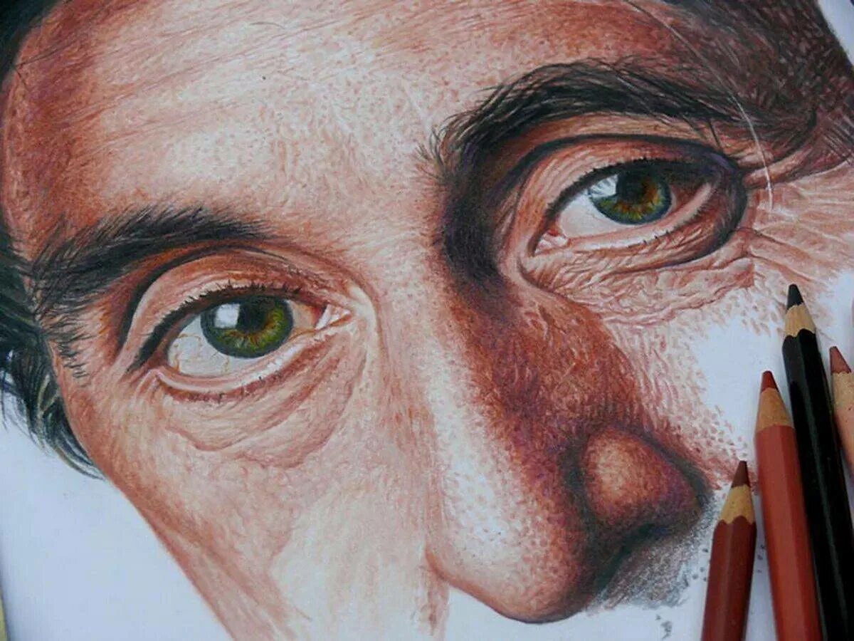 Реалистичные рисунки. Нестор Каннаваро. Нестор Каннаваро художник. Гиперреализм карандашом портреты Аль Пачино. Реалистичные портреты цветными карандашами.