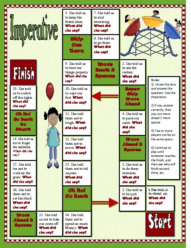 Imperative exercises. Imperative exercises