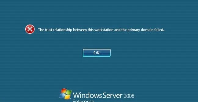 Trust relationship. The Trust relationship between this Workstation Ant the Primary domain failed. Unable to Sing in this Workstation Sabre. The Security database on the Server does not have a Computer account for this Workstation Trust. Trust failed