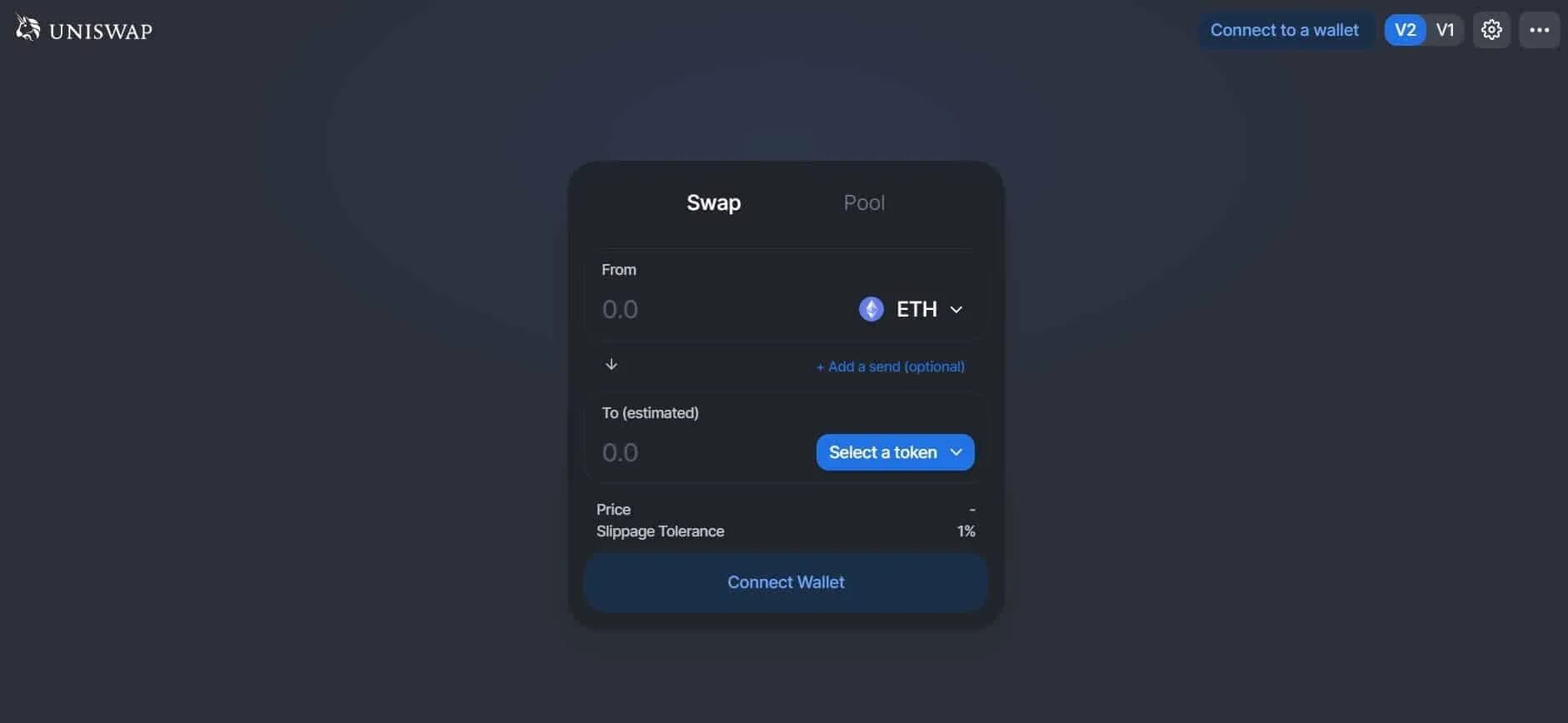 Uniswap pool. Uniswap labs.