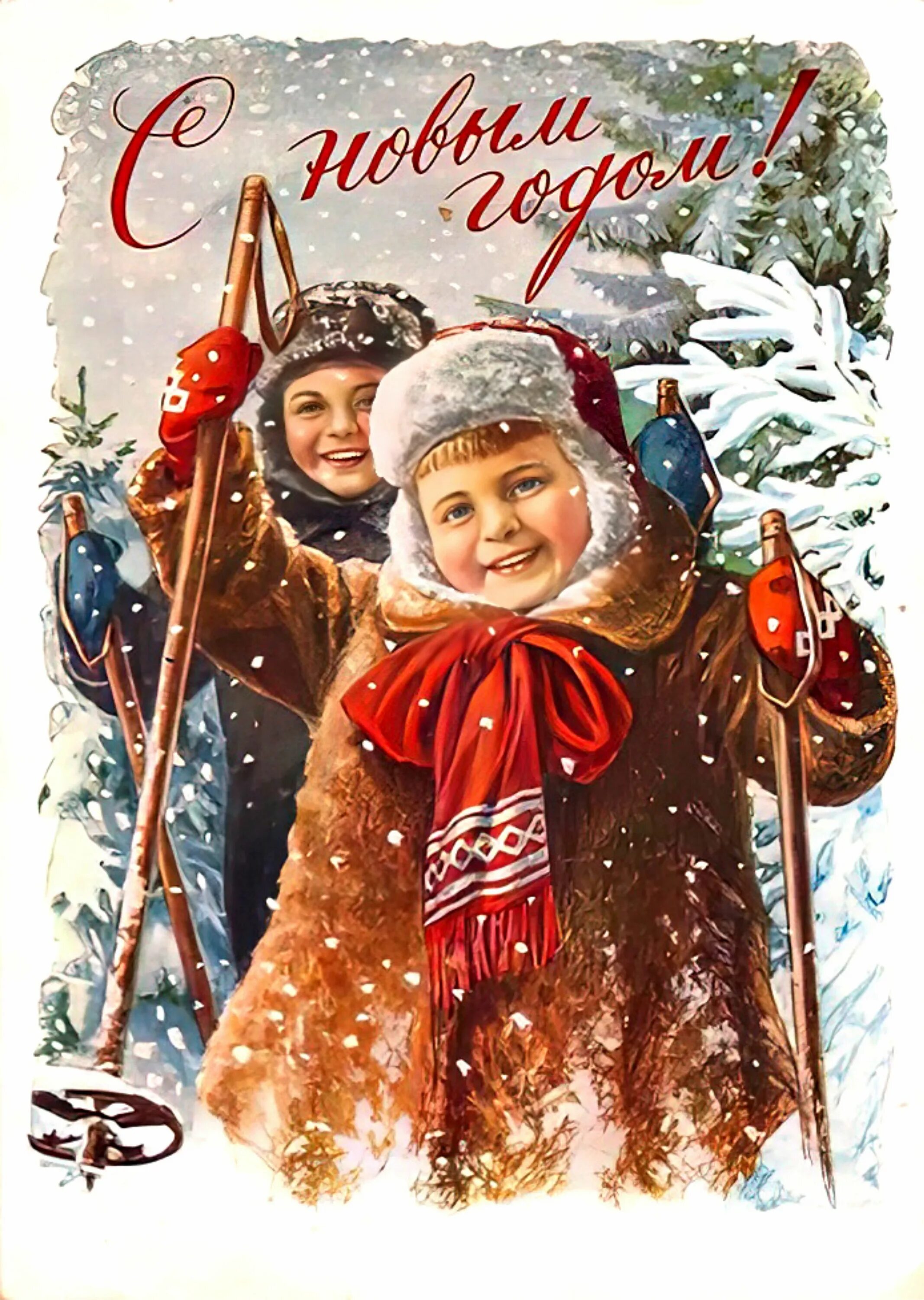 Выставка репродукций ретро-открыток "Старый-старый Новый год" 2019, Самара - дат
