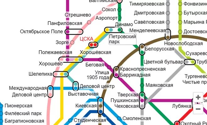 Metro scheme moscow