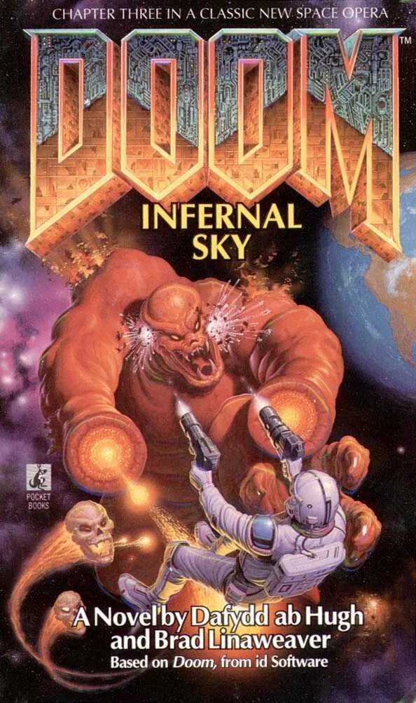 Книга Doom Infernal Sky. Обложка книги дум. Doom ад на земле книга.