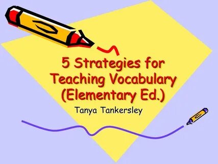 Teacher vocabulary