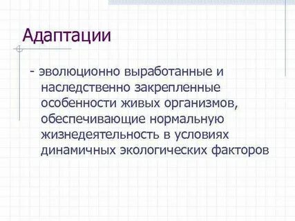 Эволюционная адаптация