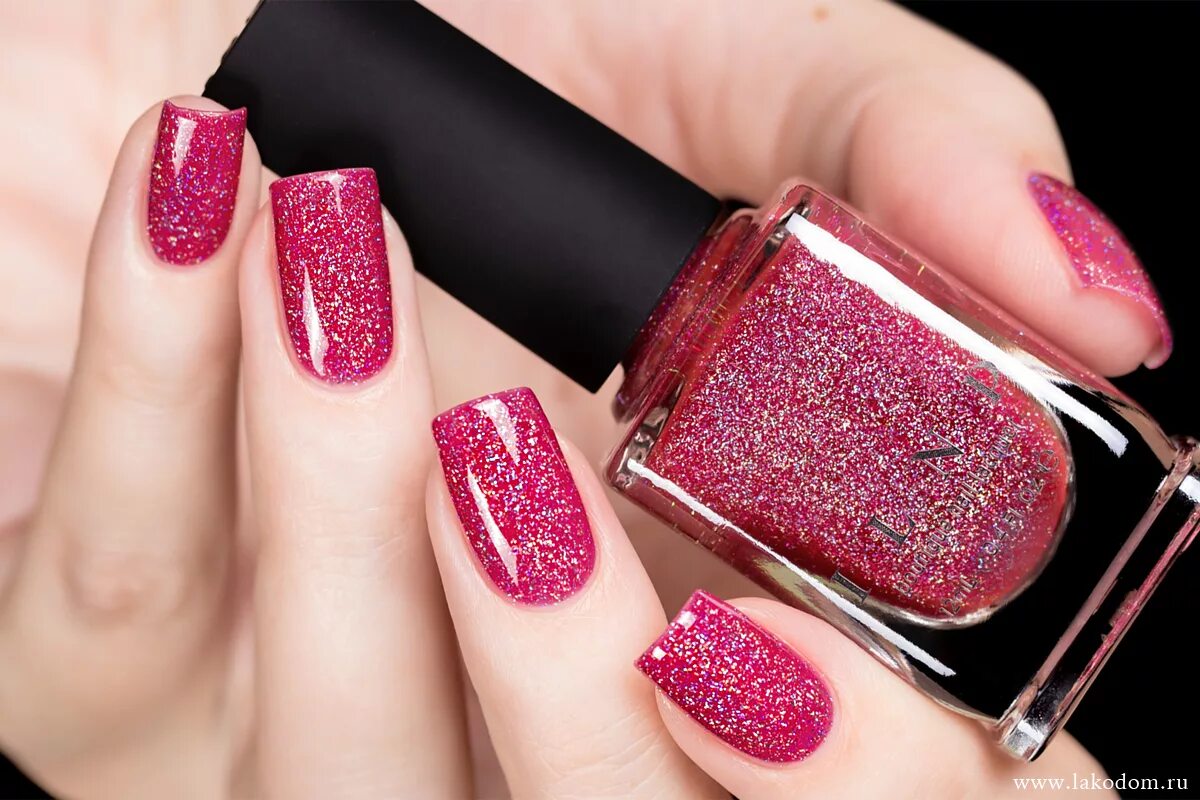 This color though ♡ Wine nails, Purple nails, Dark pink nails