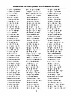 Примеры для 2 класса распечатать - Кузнецова М.И. "Тренировочные примеры по мате