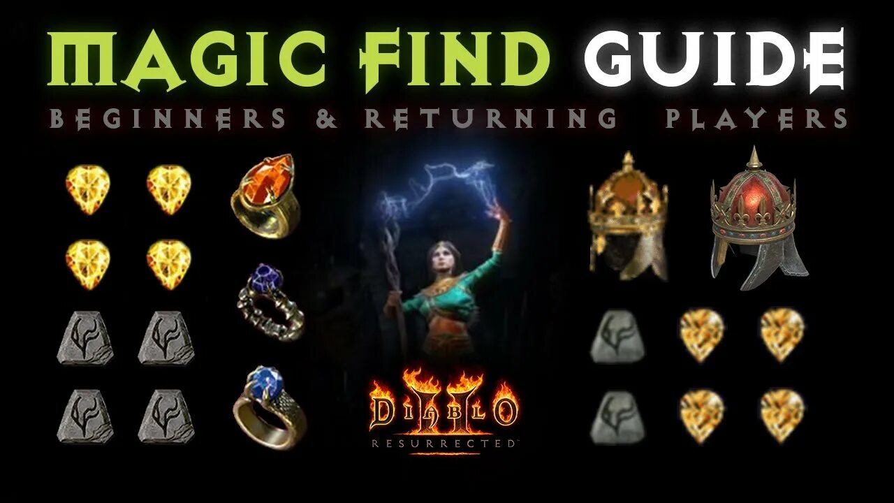 Find the magic. Magic find Diablo 2. Diablo 2 resurrected Magic find. Diablo 2 MF. Diablo 2 resurrected Blizzard Sorceress.