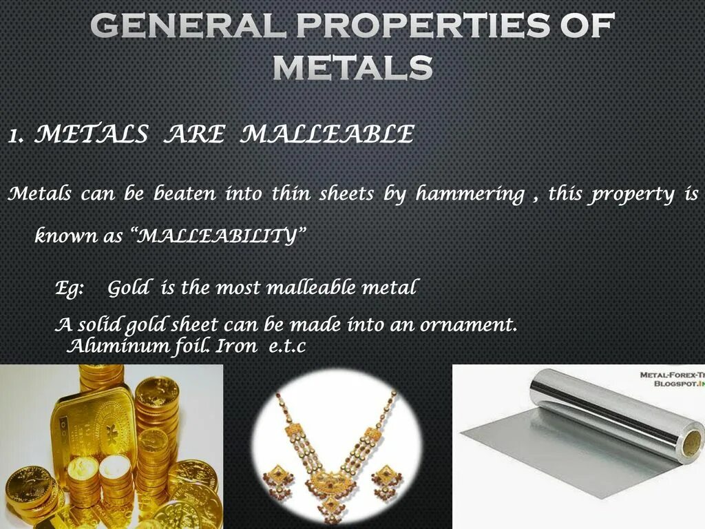 Properties of metals