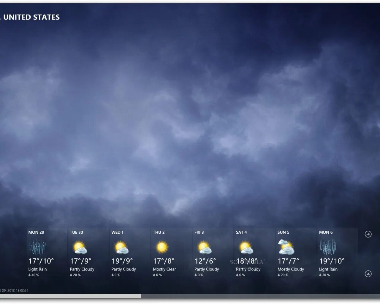 From weather