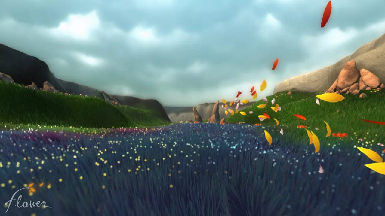 Flower thatgamecompany. Игры от thatgamecompany Flower. Фловерс игра. Flower игра 2009.