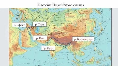 Какие бассейны индийского океана