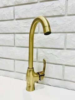 Кран смеситель для кухни бронза