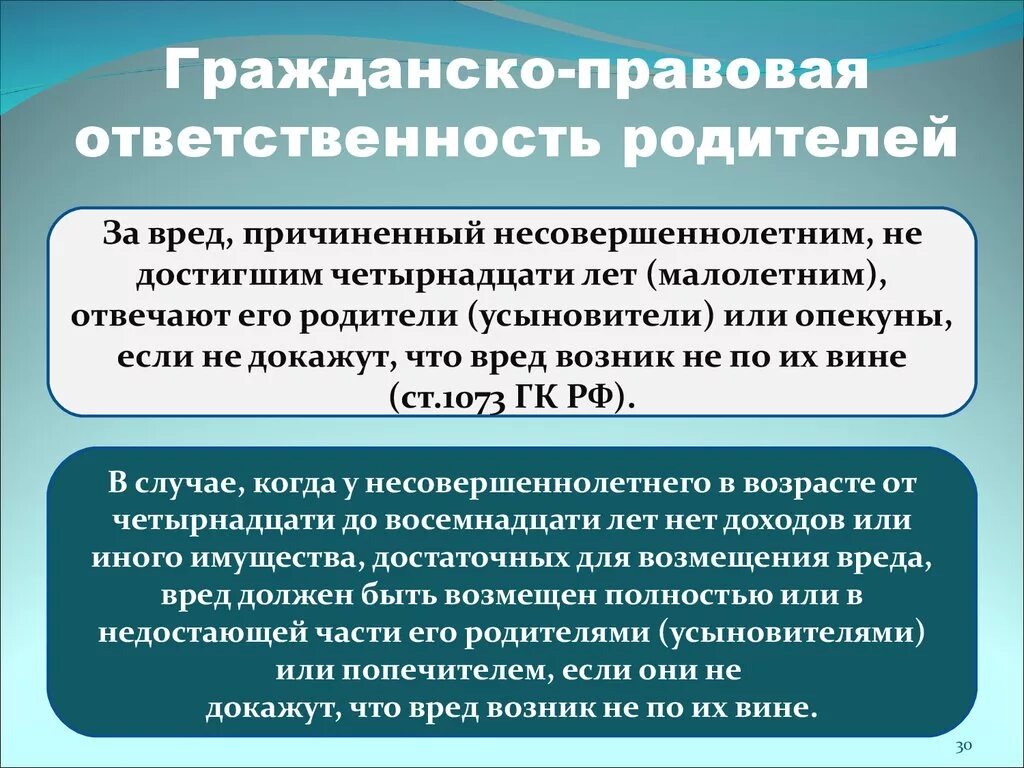 Гражданско-правовая ответственность родителей. Гражданско-правовая ответственность несовершеннолетних. Гражданско-правовая ответственность примеры. Гражданско проваваяртвественность. Ук родительские обязанности