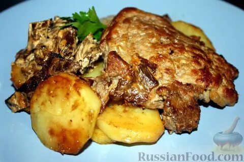 Второе блюдо картошка с мясом