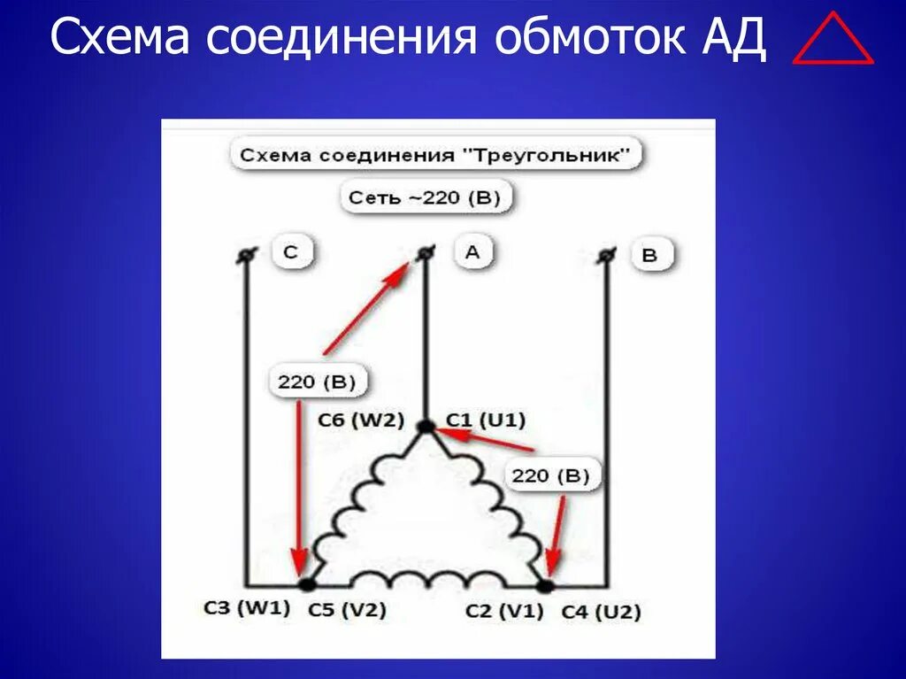 Схема соединения обмоток электродвигателя треугольником. Соединение обмоток звездой и треугольником. Схема соединения обмоток звезда треугольник. Схему включения обмоток электродвигателя в треугольник.