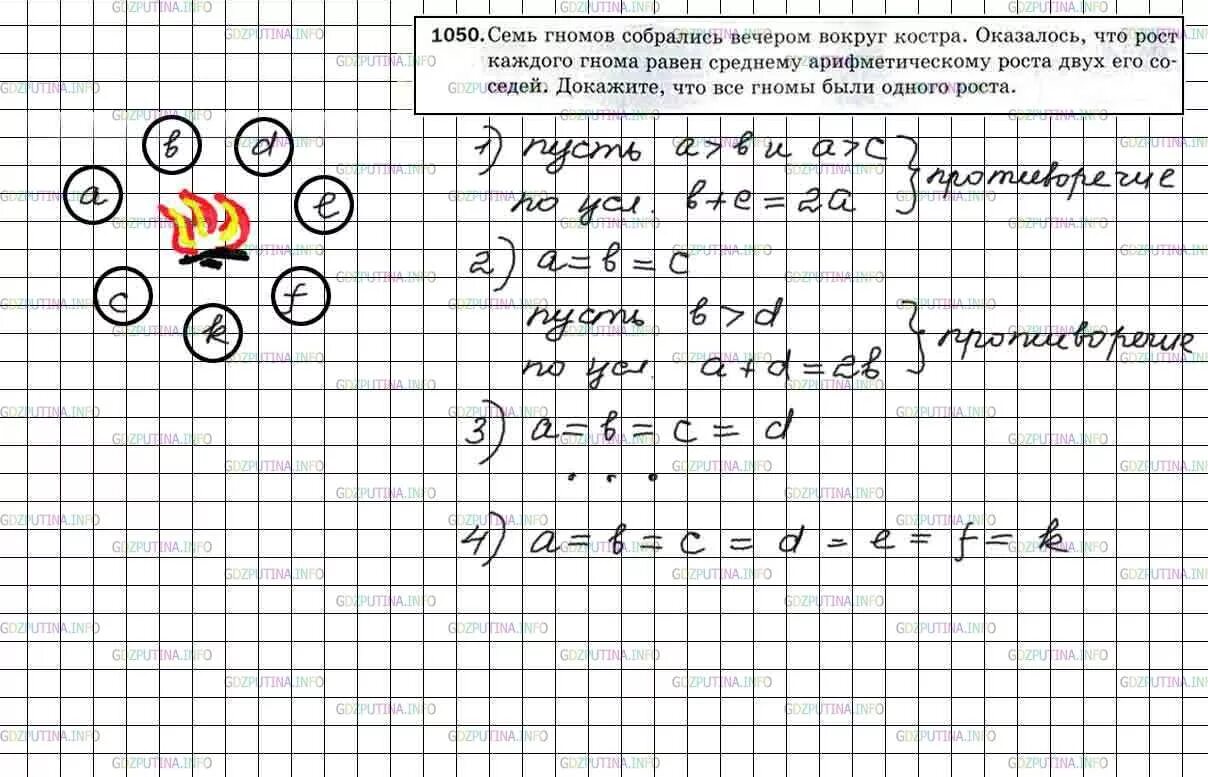 5 класс номер 6 251. Семь гномов собрались вечером вокруг костра оказалось. Семь гномов собрались вокруг костра. Номер математика 5 класс номер 1050.