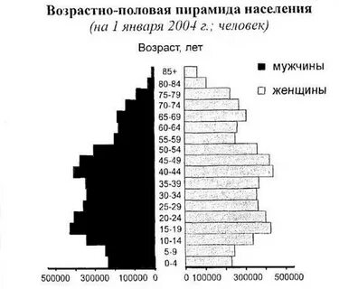 Возрастно половая пирамида чад
