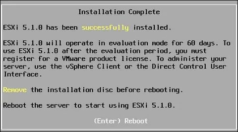 Installation complete