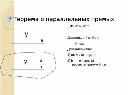Теорема о 3 параллельных прямых