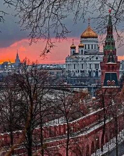 Красивая зима в москве