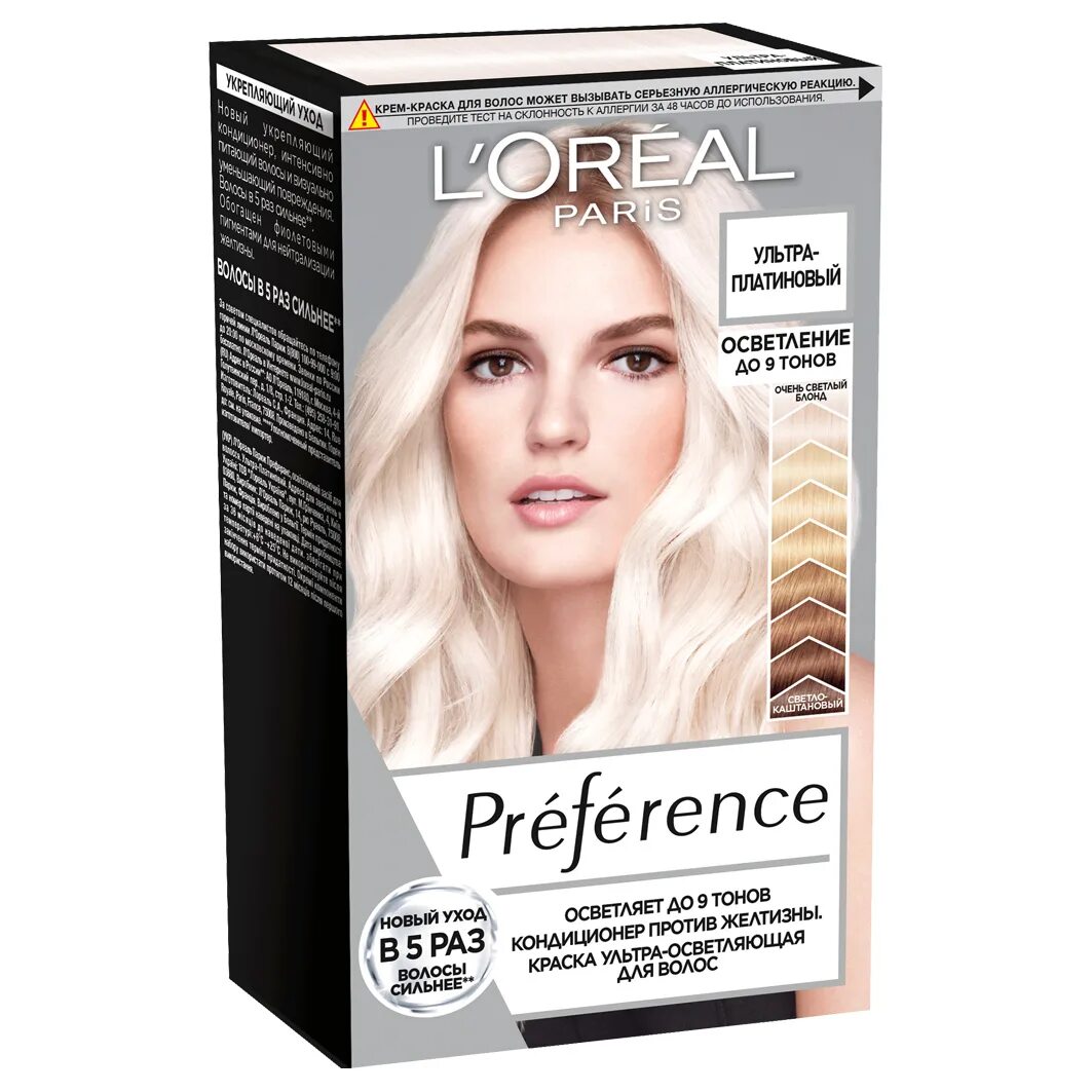 Лореаль осветлитель до 9 тонов. L'Oreal Paris preference осветлитель. Краска Loreal осветлители. 9 tone