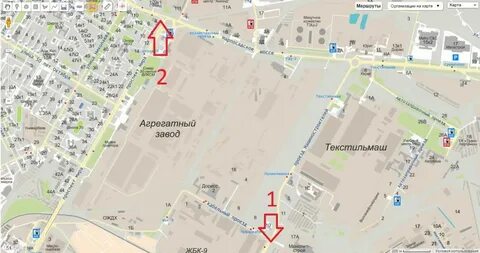 Карта маршрута 47