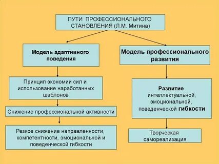 Понятие профессионального становления