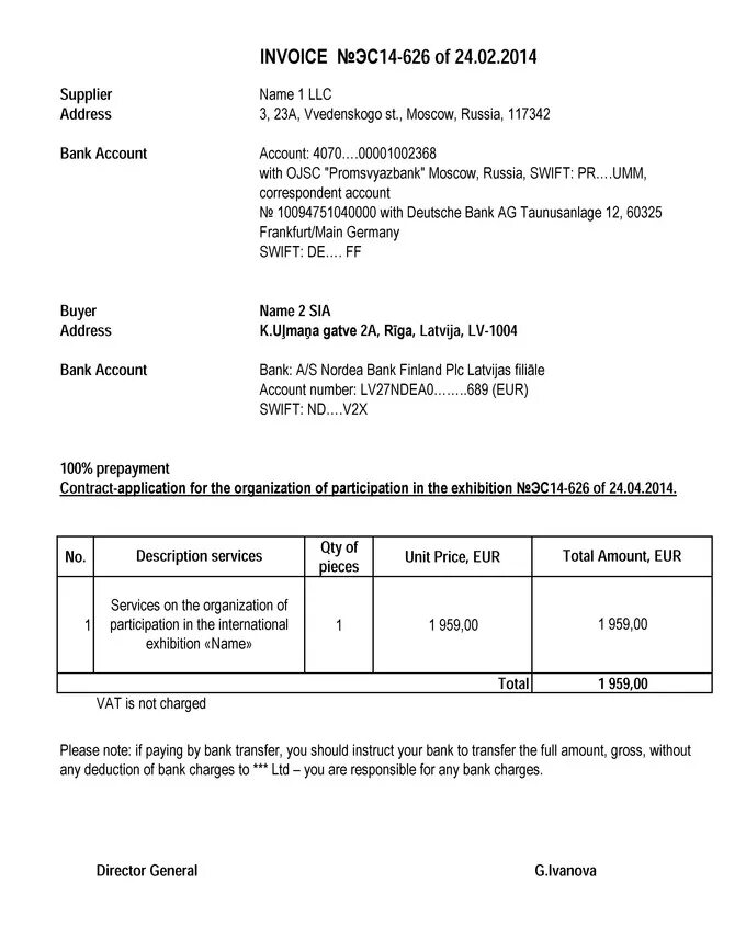 Счет организации образец. Счет на оплату пример (инвойс). Образец заполнения инвойса. Пример счета на английском языке. Пример инвойса на английском.
