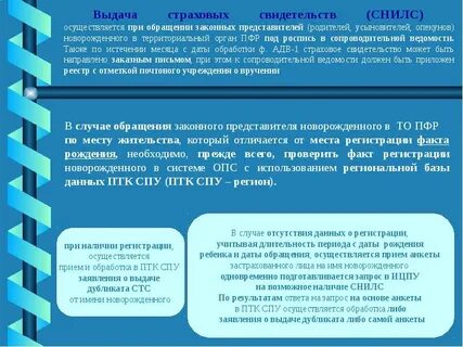 Регистрация застрахованных лиц