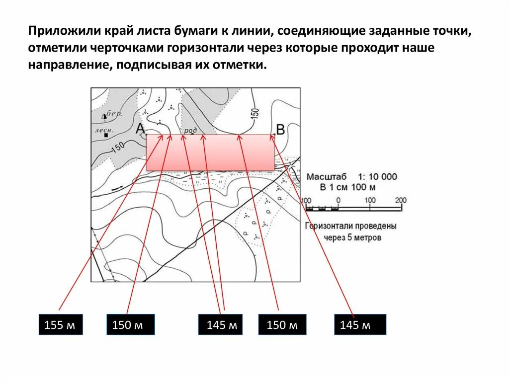 Вертикальные линии соединяющие. Построение профиля местности по заданному направлению. Алгоритм построения профиля местности. Профиль рельефа местности. Построение профиля по горизонталям.